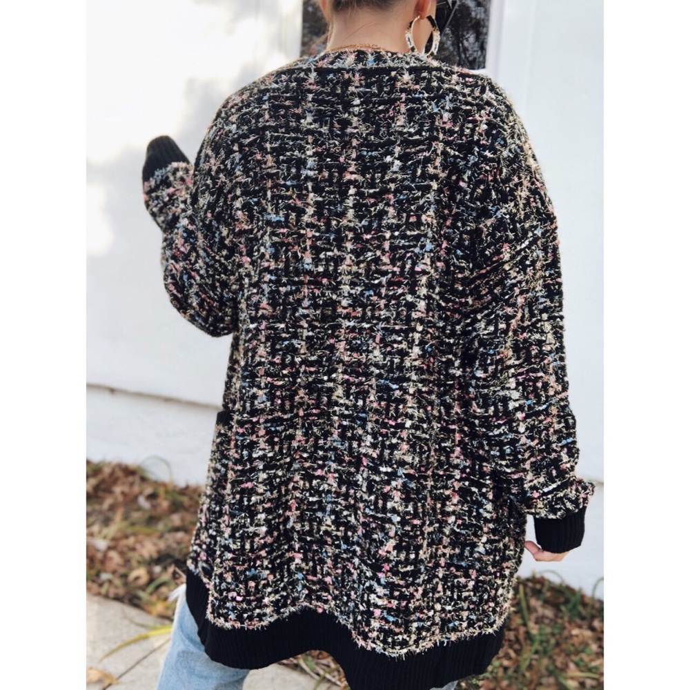 Last 1✨Pocketed Bouclé Chunky Knit Cardigan - Picture 5 of 8